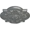 Ekena Millwork Bonetti Ceiling Medallion (Fits Canopies up to 5 1/8"), Hand-Painted Platinum, 20"OD x 1 3/4"P CM20BOPLS - alternate 3